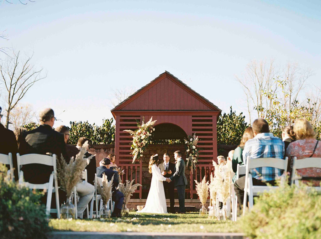 Elizabeth Furnace Events ceremony space lauren and brianna's wedding day from start to finish